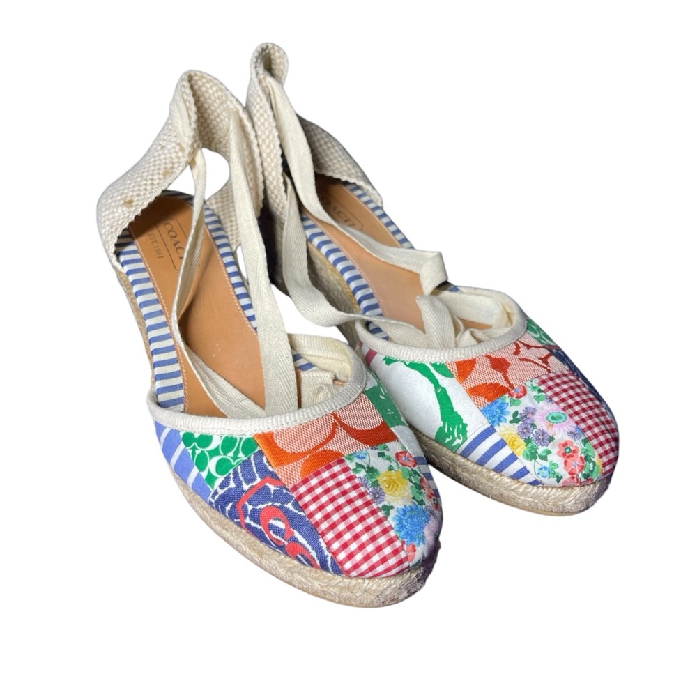 Coach Colorful Patchwork Espadrilles - image 4